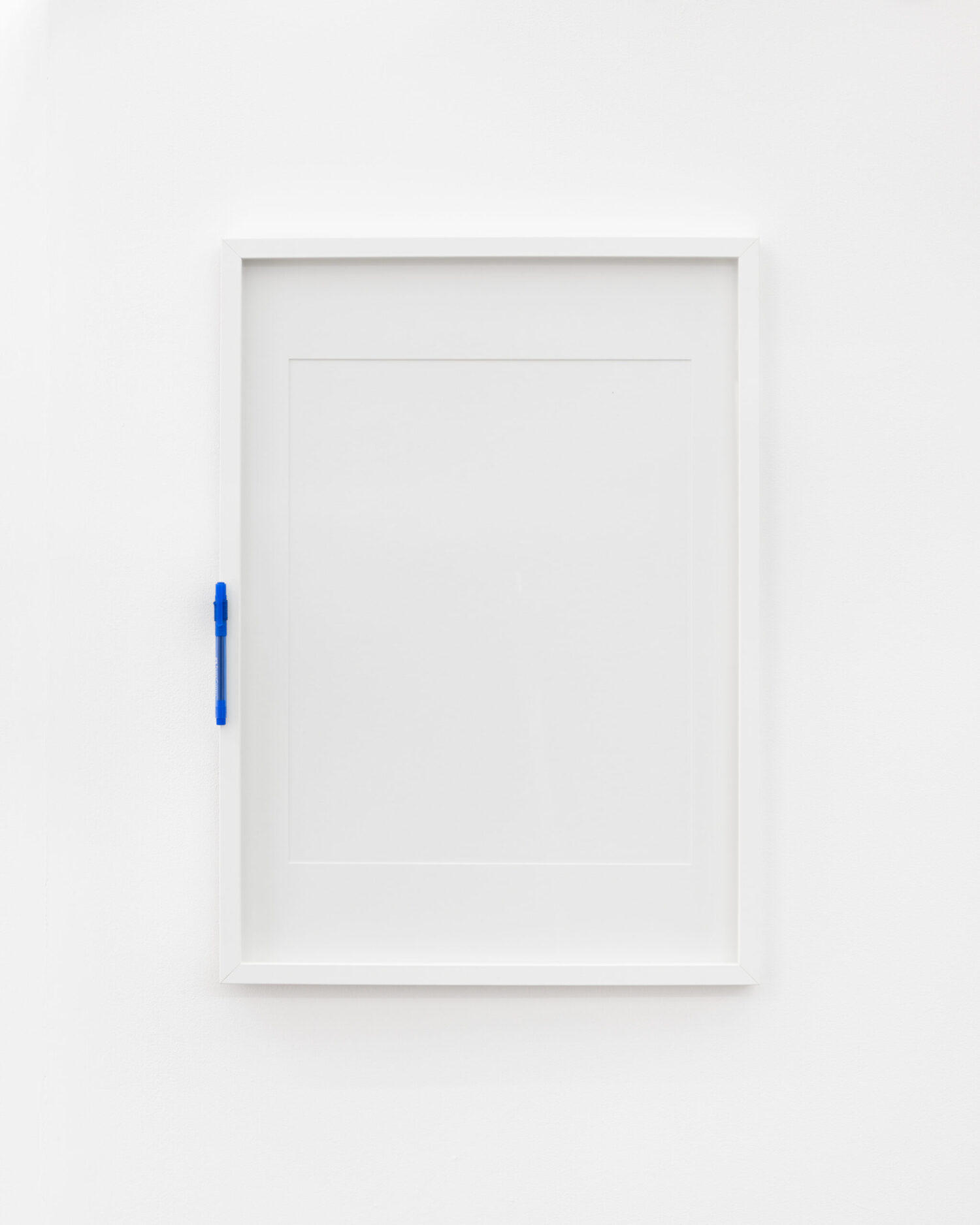 Sara MacKillop Pen loop (Blue) Picture frame, pen loop, pen 52 x 72 x 4 cm / 20 x 28 x 1 In